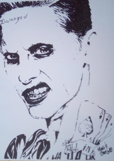Drawing titled "The Joker - Suicide…" by Mag Et Stef Gransagne (Mag et Stef - Les Quatre Mains), Original Artwork, Marker