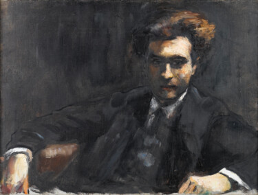 Pintura intitulada "Portrait du Dr Frit…" por Lesser Ury, Obras de arte originais, Óleo