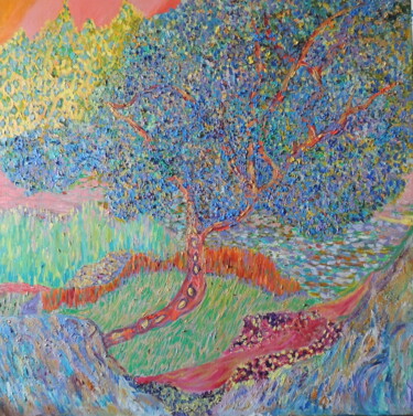 Pittura intitolato "printemps" da Bernard Goasguen, Opera d'arte originale, Olio