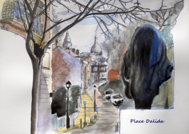 Painting titled "My sketchbook - Pla…" by Leszek Gaczkowski, Original Artwork, Watercolor