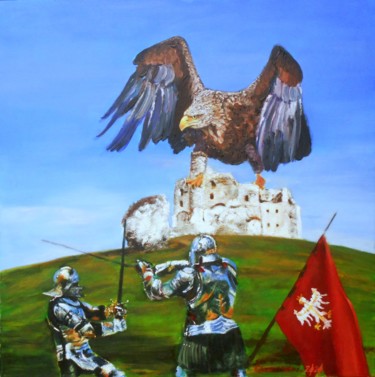 Pittura intitolato "Guardian of heritag…" da Leszek Gaczkowski, Opera d'arte originale, Olio