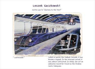 Grafika cyfrowa / sztuka generowana cyfrowo zatytułowany „Luxtorpeda” autorstwa Leszek Gaczkowski, Oryginalna praca, Malarst…