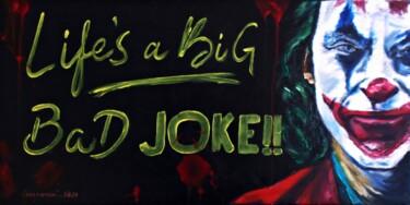 Malarstwo zatytułowany „Joker life's” autorstwa Leszek Gaczkowski, Oryginalna praca, Olej