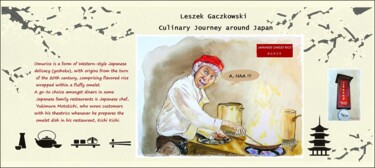 Pintura intitulada "A culinary journey…" por Leszek Gaczkowski, Obras de arte originais, Aquarela
