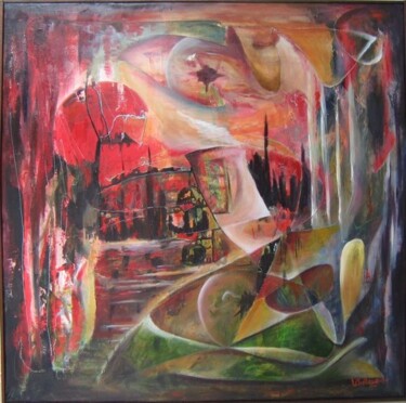 Peinture intitulée "llegada al ponente" par Letailleur-H, Œuvre d'art originale, Huile
