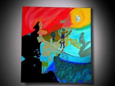 Peinture intitulée "Rêve dans le lointa…" par Letchoumayen, Œuvre d'art originale