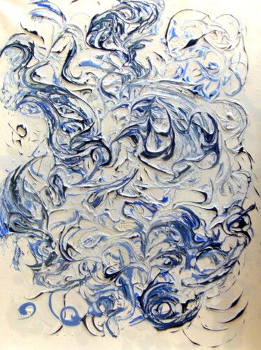 Peinture intitulée "Secousse" par Léti, Œuvre d'art originale, Acrylique Monté sur Châssis en bois