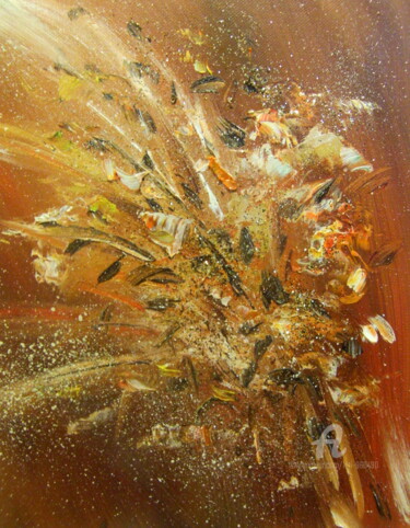 Pittura intitolato "ABSTRAIT 487 - Tabl…" da Léti, Opera d'arte originale, Olio Montato su Telaio per barella in legno