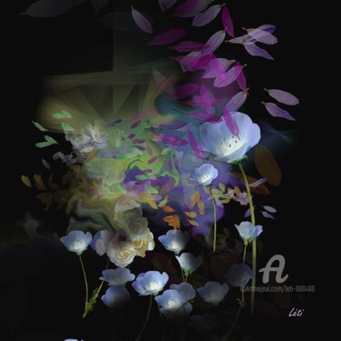 Digital Arts titled "ECLOSION II" by Léti, Original Artwork, Digital Painting