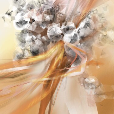 Grafika cyfrowa / sztuka generowana cyfrowo zatytułowany „Cheveux d'Ange” autorstwa Léti, Oryginalna praca, Malarstwo cyfrowe