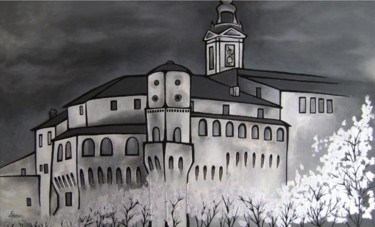 Pintura intitulada "Angolo delle mura d…" por Letizia Romagnoli, Obras de arte originais