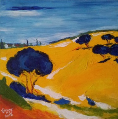 Painting titled "Ballade provençale…" by Le Tobi, Original Artwork