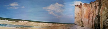 Peinture intitulée "Criel sur mer" par Le Tobi, Œuvre d'art originale, Huile