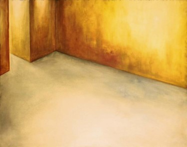 Painting titled "walls I" by Martine L'Etoile, Original Artwork, Oil