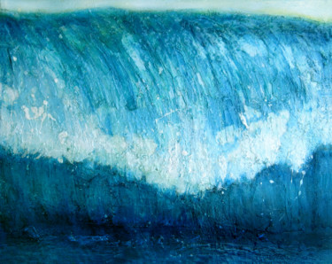 Painting titled "wave XII" by Martine L'Etoile, Original Artwork