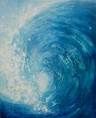 Painting titled "Wave XIII" by Martine L'Etoile, Original Artwork