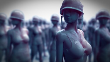 Women war Digital Arts titled "Women war" by Frédéric Font (Fly), Original Art, Photo Montage