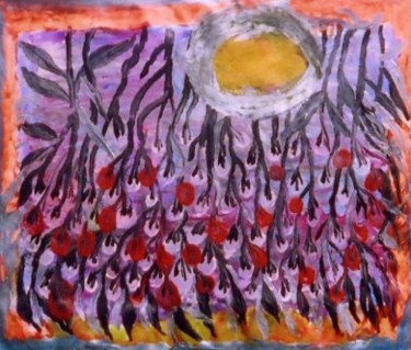 Painting titled "moonshine_on_atijan…" by Letty Nupanunga, Original Artwork