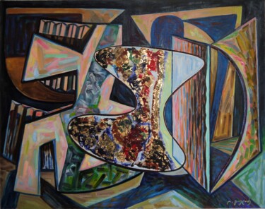 Malerei mit dem Titel "Fortune" von Levan Goglidze, Original-Kunstwerk, Enkaustik