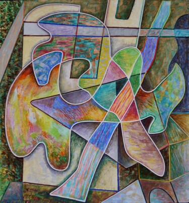 Pittura intitolato "Abstraction harmony" da Levan Goglidze, Opera d'arte originale, Acrilico