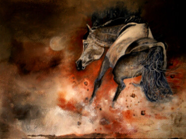 Painting titled "fuerza" by Socam, Original Artwork, Oil