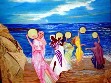 Pintura titulada "Miriam dancing with…" por Socam, Obra de arte original