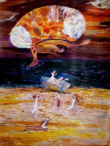 Painting titled "Right hemisphere." by Socam, Original Artwork, Oil