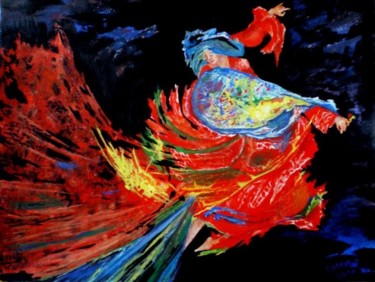 Painting titled "Gypsy passion." by Socam, Original Artwork, Oil