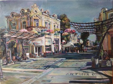 Painting titled "Morning view" by George Mirinchev, Original Artwork, Oil