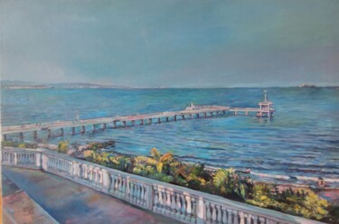 Painting titled "View from the top" by George Mirinchev, Original Artwork, Oil
