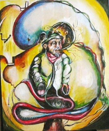 Painting titled "HECHICERO" by Jacky Levillain, Original Artwork, Other