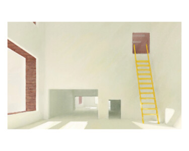 Digitale Kunst getiteld "An empty room" door Levina Liu, Origineel Kunstwerk, 2D Digital Work