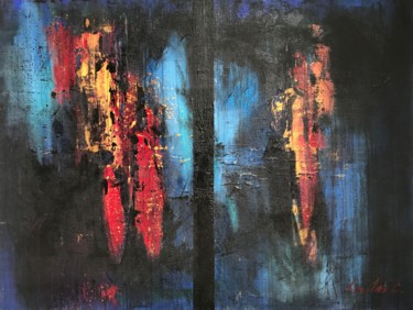 Peinture intitulée "Mood" par Liudmila Levitas, Œuvre d'art originale, Acrylique