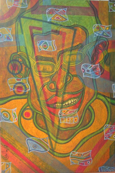Peinture intitulée "portrait 4" par Levo Tuyen, Œuvre d'art originale, Autre