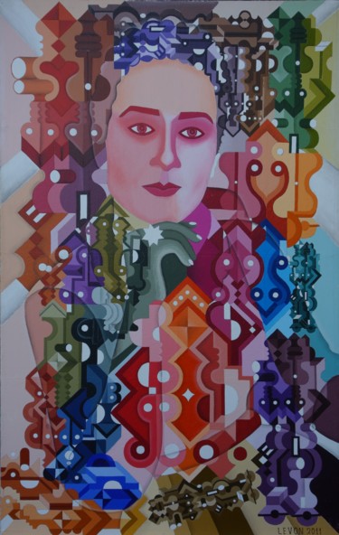 Painting titled "GRETA" by Levon Vardanyan, Original Artwork