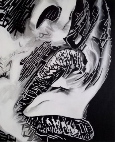 Peinture intitulée "Smoke volute" par Johanna Levy, Œuvre d'art originale, Acrylique