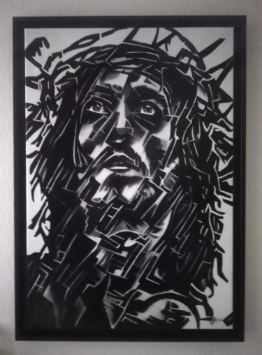 Pintura intitulada "Jésus" por Johanna Levy, Obras de arte originais, Óleo