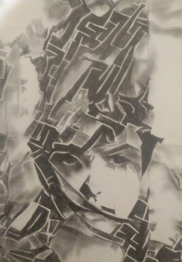 Desenho intitulada "Aaliya" por Johanna Levy, Obras de arte originais, Lápis