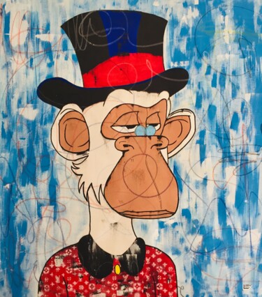 Painting titled "Bored Ape Uncle Scr…" by Lex, Original Artwork, Acrylic