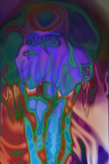 Digitale Kunst mit dem Titel "Top!" von Lexa Portrait Art, Original-Kunstwerk, Digitale Malerei