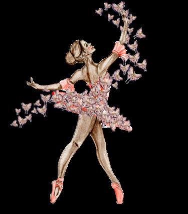 Zeichnungen mit dem Titel "Watercolor dancing…" von Leyla Aliyeva, Original-Kunstwerk, Aquarell