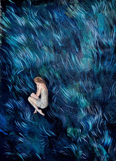 Peinture intitulée ""Before the storm"" par Leyla Zhunus, Œuvre d'art originale, Acrylique