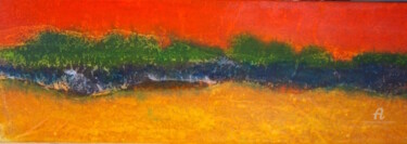 Pintura titulada "DERIVES OCEANES III" por Leylane Ferret, Obra de arte original, Oleo Montado en Bastidor de camilla de mad…