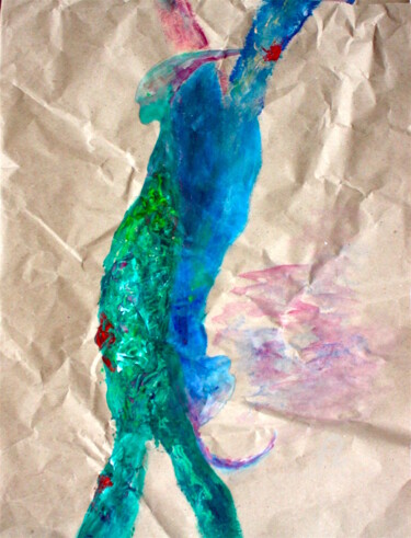 Картина под названием "DUO FROISSé 4" - Leylane Ferret, Подлинное произведение искусства, Акрил
