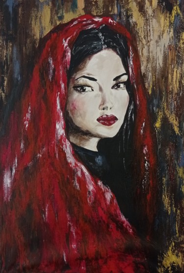 Painting titled "Persian" by Valeriia İNceoğlu, Original Artwork, Acrylic