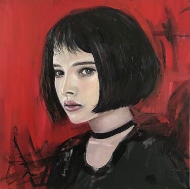 Malerei mit dem Titel "Matilda" von Leysan Khasanova, Original-Kunstwerk, Öl