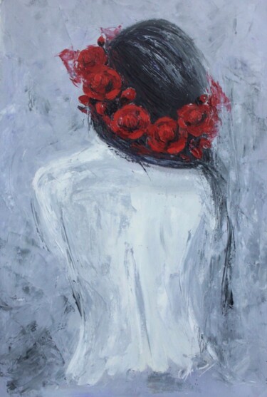 Painting titled "Belle 1" by Leysan Khasanova, Original Artwork, Oil