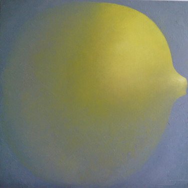 Painting titled "Lemon" by Lezer Manole, Original Artwork, Oil
