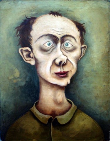 Картина под названием "Patient from the ma…" - Niko Lezhava, Подлинное произведение искусства