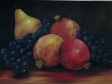 Painting titled "Frutas" by Luciano Fernandes, Original Artwork, Oil